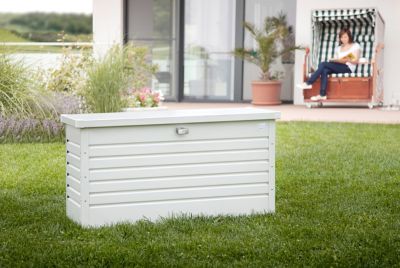 Image showing  Leisure Time 120 Gallon Deck Box - White