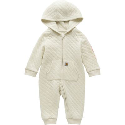 Carhartt Children's Long-Sleeve Quilted Jersey Zip-Front Hooded Coverall, CM9758-CA35