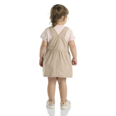 Image showing  Kids' Short-Sleeve T-Shirt and Chambray Jumper Set