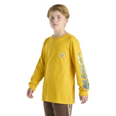 Image showing  Kids' Long-Sleeve Graphic Pocket T-Shirt