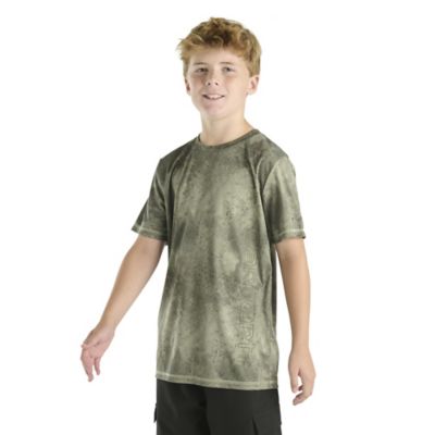 Image showing  Kids Short Sleeve Force Sun Defender Cloud Camo T-Shirt