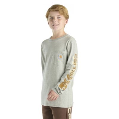 Image showing  Kids' Long-Sleeve Graphic Pocket T-Shirt