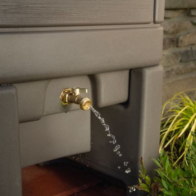 Image showing 6 th Step2 60 gal. Lakewood Rain Barrel, Dark Cedar