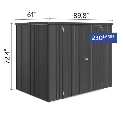 Image showing  Equipment Locker 230 XL - 7.5 ft. x 5 ft. x 6 ft. - Dark Gray