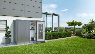 Image showing  Equipment Locker 230 - 7.5 ft. x 2.7 ft. x 6 ft. - Quartz Gray