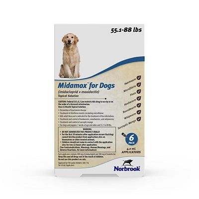 Midamox (Imidacloprid and Moxidectin) Topical Solution for Dogs