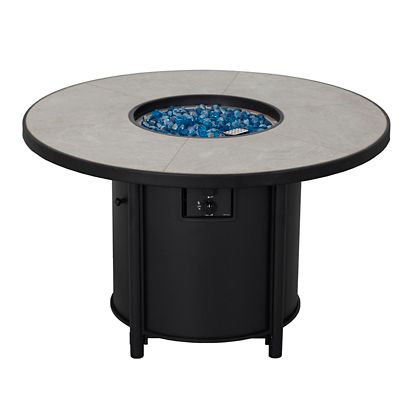 Image showing  42 in. 50,000BTU Fire Pit Propane Gas Fire Pit Table Round Tabletop, SRGF21626-F