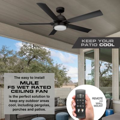 Image showing  F5 54in. 6-Speed Outdoor Ceiling Fan, 6,400 CFM
