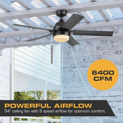 Image showing 5 th Mule F5 54in. 6-Speed Outdoor Ceiling Fan, 6,400 CFM