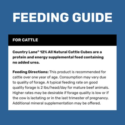 Image showing  12% All Natural Cubed Cattle Feed, 50 lb. Bag