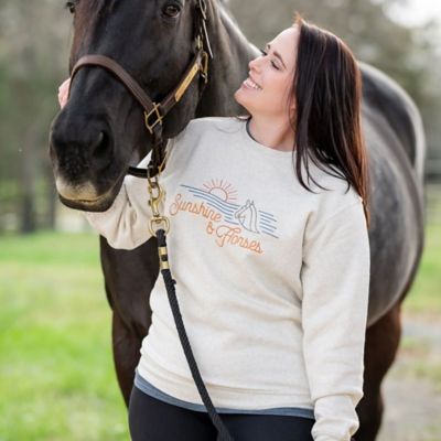 Dapplebay Women's Sunshine & Horses Sweatshirt
