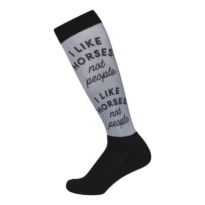 Dapplebay Women's Slick Boot Socks-I Like Horses, 67094-ILH