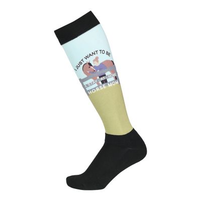 Dapplebay Women's Slick Boot Socks-Horse Mom, 67201-HM