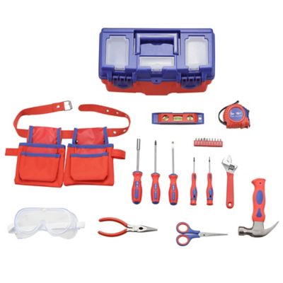 Image showing  23 pc. Mini Tool Set, Red/Blue