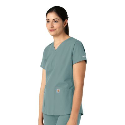Image showing  Force Essentials Women's V-Neck Scrub Top