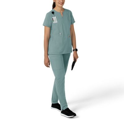 Image showing  Women's Force Essentials Notch Neck Tunic Scrub Top