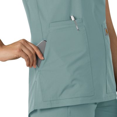 Image showing  Women's Force Essentials Notch Neck Tunic Scrub Top