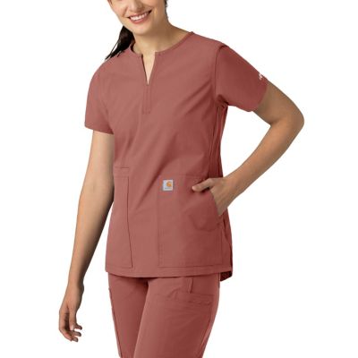 Carhartt Women's Force Essentials Notch Neck Tunic Scrub Top
