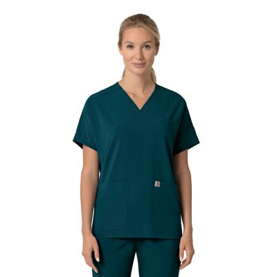 Image showing  Force Cross-Flex Women's Oversized V-Neck Scrub Top