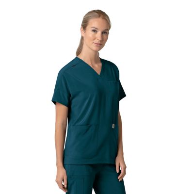 Image showing  Force Cross-Flex Women's Oversized V-Neck Scrub Top