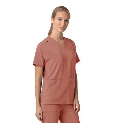 Image showing  Force Cross-Flex Women's Oversized V-Neck Scrub Top