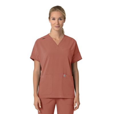 Carhartt Force Cross-Flex Women's Oversized V-Neck Scrub Top