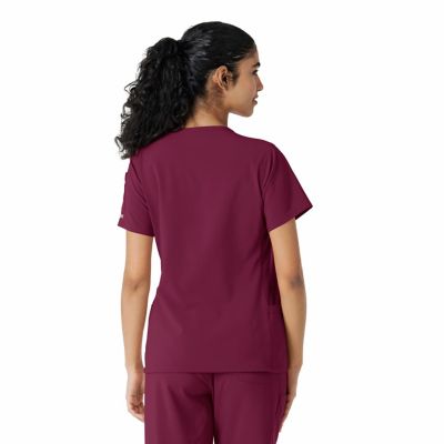 Image showing  Force Cross-Flex Women's Knit Panel Scrub Top
