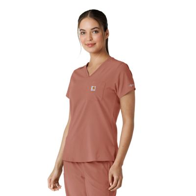 Image showing  Women's Force Cross-Flex Tuck-In Scrub Top