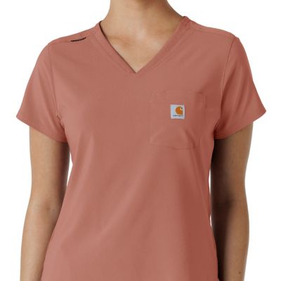 Image showing  Women's Force Cross-Flex Tuck-In Scrub Top