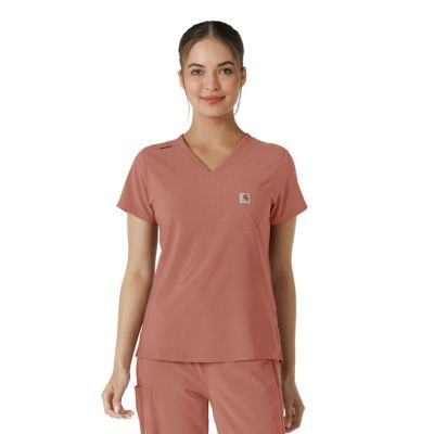 Carhartt Women's Force Cross-Flex Tuck-In Scrub Top