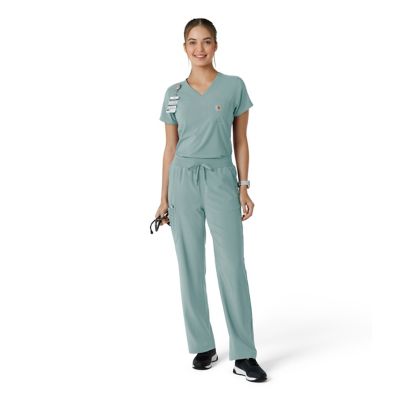 Image showing  Women's Force Cross-Flex Tuck-In Scrub Top