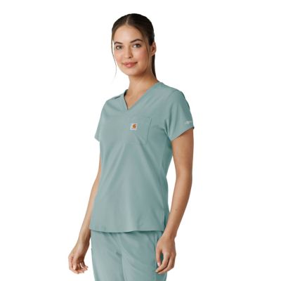Image showing  Women's Force Cross-Flex Tuck-In Scrub Top
