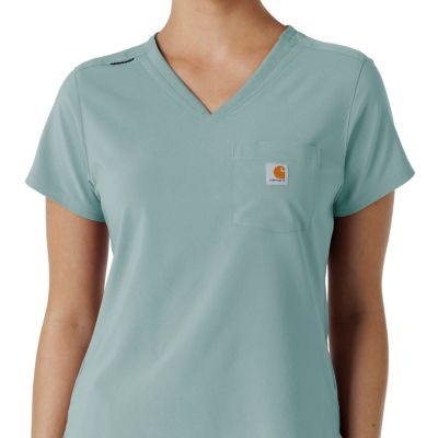 Image showing  Women's Force Cross-Flex Tuck-In Scrub Top