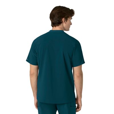 Image showing  Force Cross-Flex Men's Henley Scrub Top