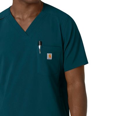 Image showing 5 th Carhartt Force Cross-Flex Men's V-Neck Scrub Top