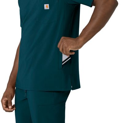 Image showing 6 th Carhartt Force Cross-Flex Men's V-Neck Scrub Top