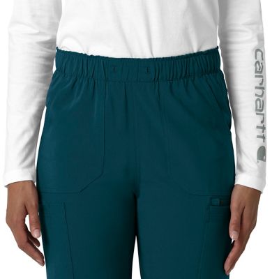 Image showing  Women's Force Cross-Flex Straight Leg Cargo Scrub Pant