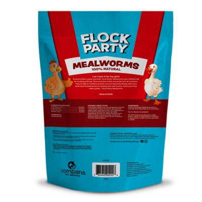 Image showing 1 th Flock Party Mealworm Poultry Treats