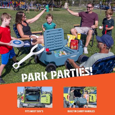 Image showing  CUDDY Wagon Cooler Premium Family Wagon and Gear Hauler with Built in 40 qt. Cooler, Storage and Cup Holders