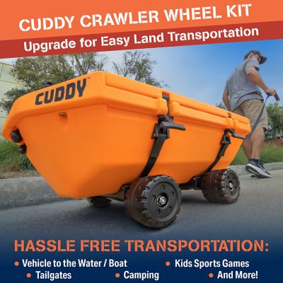 Image showing  CUDDY Crawler Wheel Conversion Set, Cooler Wheel Kit for Cuddy Coolers, 3.5 in.