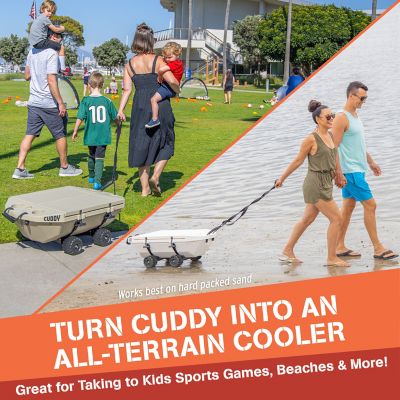 Image showing  CUDDY Crawler Wheel Conversion Set, Cooler Wheel Kit for Cuddy Coolers, 3.5 in.