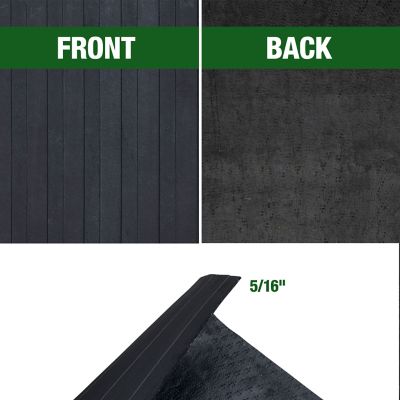 Image showing 6 th Boomerang Rubber Inc. 4 ft. x 6 ft. x 5/16 in. Black Rubber Utility Mat