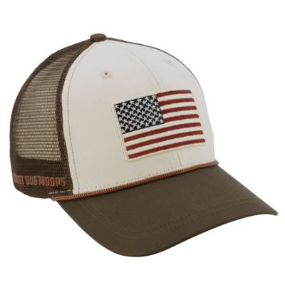 Image showing  American Flag Tri-Color with Rope Cap, Beige/Brown