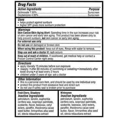 Image showing  Assorted Squeeze Tube Flavored Lip Balm, Straw/Cherry/Wintergreen, 3-Pack