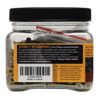 Image showing  #8x1-1/2 in. Star Drive Exterior Structural Wood Screws, 1 lb.