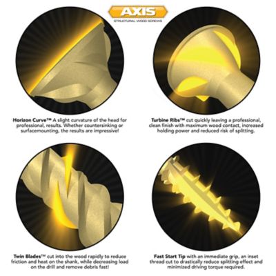Image showing 7 th Screw Products #8x1-1/2 in. Star Drive Exterior Structural Wood Screws, 1 lb.