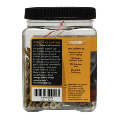 Image showing  #9x2 in. Star Drive Exterior Structural Wood Screws, 1 lb.