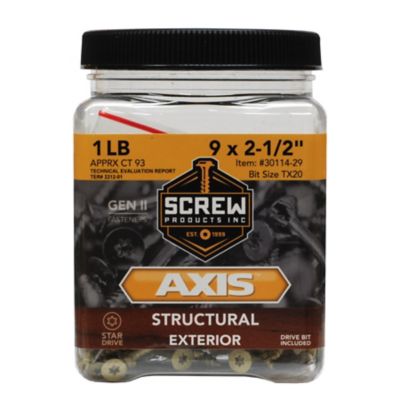 Image showing 6 th Screw Products #9x2-1/2 in. Star Drive Exterior Structural Wood Screws, 1 lb.