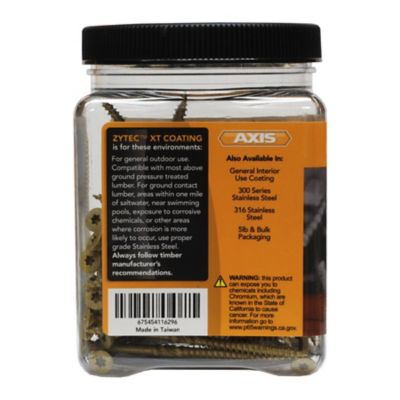 Image showing 5 th Screw Products #9 x 3 in. Star Drive Exterior Structural Wood Screws, 1 lb.