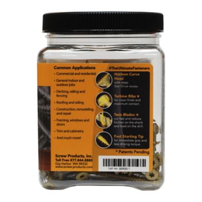 Image showing 6 th Screw Products #9 x 3 in. Star Drive Exterior Structural Wood Screws, 1 lb.